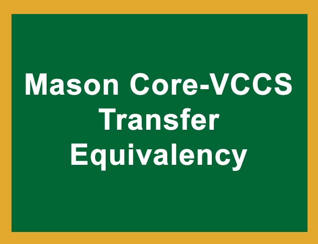 Mason Core- VCCS Transfer Equivalency 